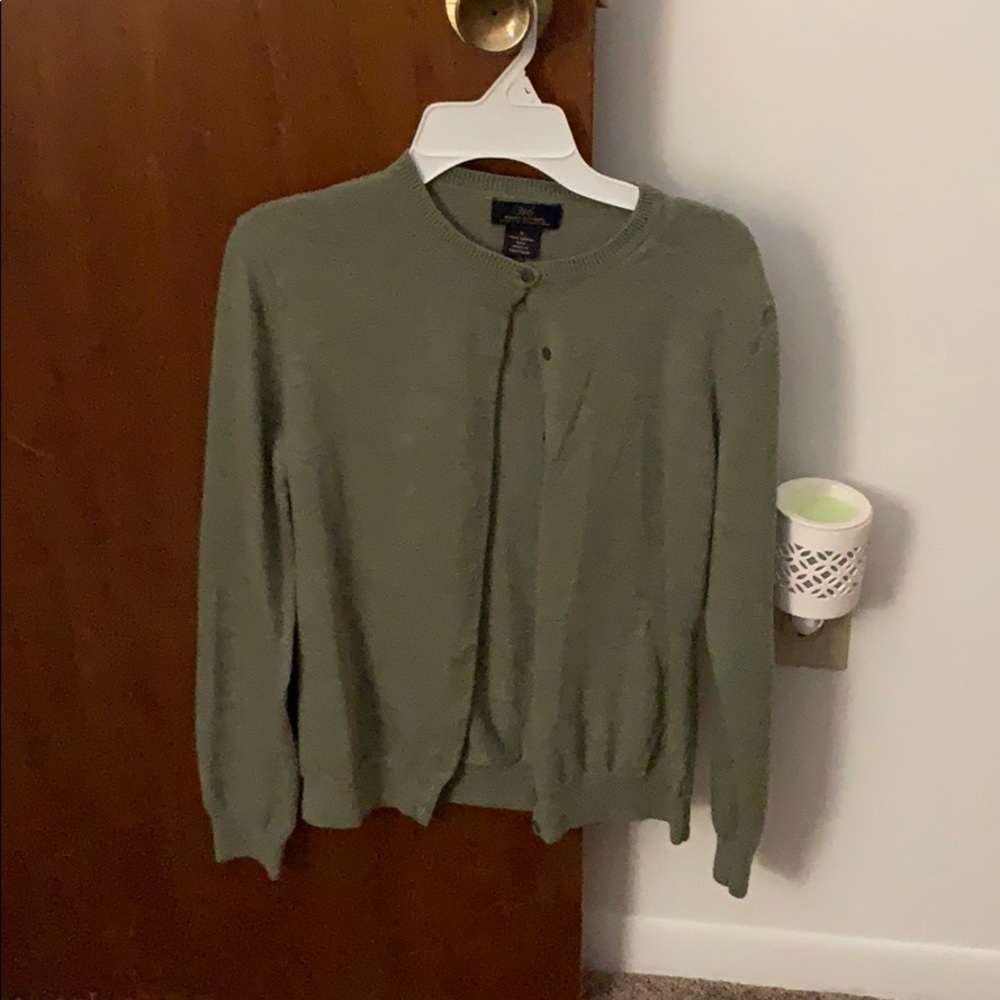 Green cardigan by 346 Brooks Brothers